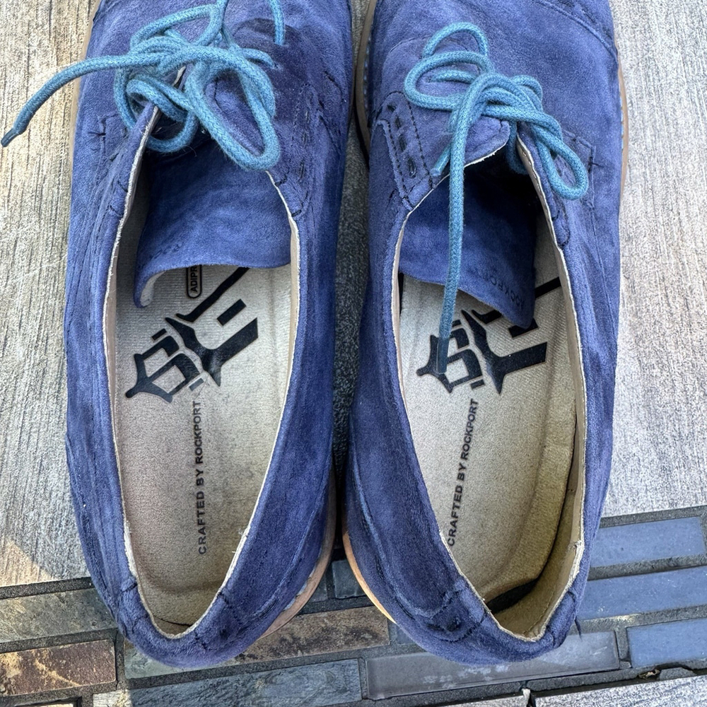 Rockport Men's Parker Hill Cap Toe Oxford Leather Blue Size 11 Comfort Cushion - Picture 11 of 12